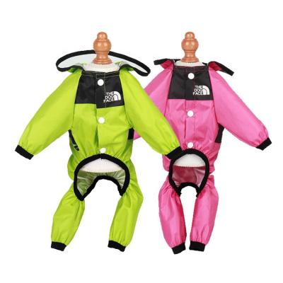 China Sustainable Custom Overalls Jacket Waterproof Dog Water Resistant Clothes For Dog Raincoat for sale