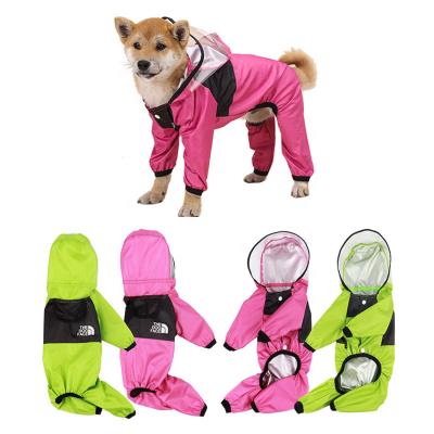 China 2021 Viable Wholesale Durable Waterproof Dog Siamese Rain Coat For Dogs Waterproof Coat for sale