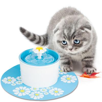 China Sustainable Easy Clean Drinking Water Dispenser Automatic Pet Water Fountain Silicone Mat for sale