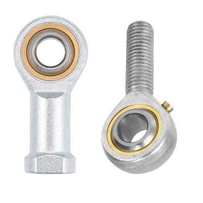 China High Temperature Resistance POS8 PHS8 8mm Male Rod End Bearing Straight M8 Steel / Brass M8x1.25 for sale