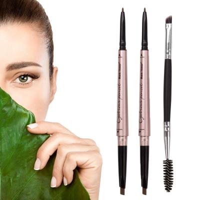 China Amazon TOP 100 Waterproof Eyebrow Color Waterproof Eyebrow Makeup With Double Ends, Professional Brow Pencil for sale