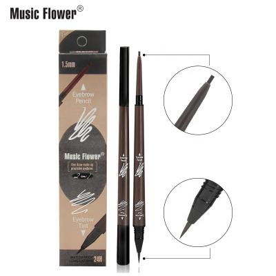 China Liquid Eyebrow Pencil Forehead Double Side Tattoo Flower Music Cosmetics Sale Liquid Eyebrow Pencil Long Lasting Waterproof Wholesale Hot Tint Waterproof for sale