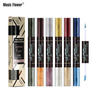 China Waterproof Best Selling Newest Best Dramatic Makeup Dazzle Lasting Eyeshadow Palette Shade 2 in 1 Shimmer Eyeliner+Eye Shadow for sale