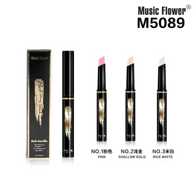 China ISO Matte Makeup Long Lasting Shimmer Waterproof Music Flower Cosmetic Cream Eyeshadow For Women Waterproof Shimmer Single Eyeshadow Stick for sale