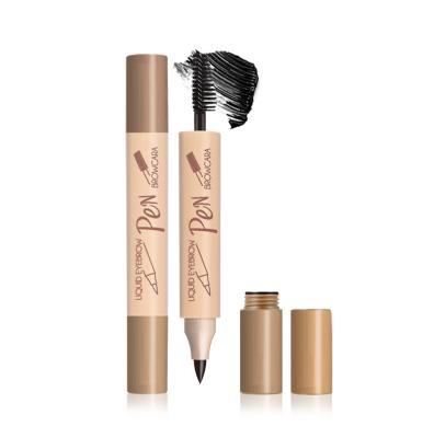 China Wholesale Waterproof Durable Music Flower Dual Head 2 in 1 Eyebrow Tint Microblading Eyebrow Pen Manufacturer for sale