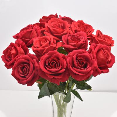 China Wedding Wholesale Rose Flower Artificial Flower For Wedding Wall Stage Decoration for sale