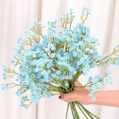 China Artificial plastic gypsophila simple home decoration flower bouquet wedding flower baby's breath artificial flowers for sale