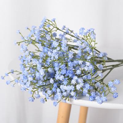 China Wholesale Plastic 3 Single Fork Decor Artificial Flowers Home Wedding Gypsophila for sale