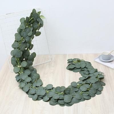 China Home Wedding Decorative Flowers Hot Sale Eucalyptus Garland Artificial Rattan For Wedding Garden Decoration Artificial Leaves for sale