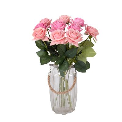 China Wholesale Party Wedding Home Decoration Touch Artificial Real Rose Flower Valentine's Day Gift for sale