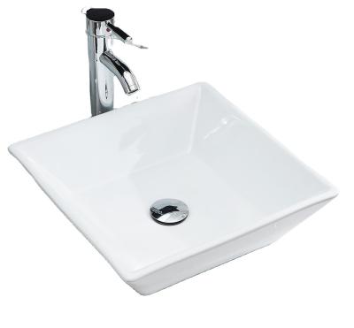 China Modern Square Ceramic Basin Countertop Wash Basin for sale