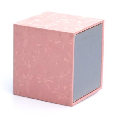 China Beauty Customer Design Aseptic Pink and Gray 2 Tone Drawer Box for sale