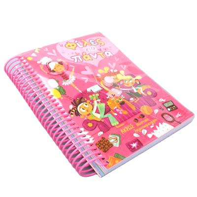 China paper & Plastic Cardboard Hot Pink Girl Diary Cover Notebook Fast Delivery for sale