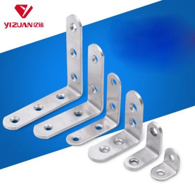 China Fixed Support Stainless Steel L Shape Corner Braces Joint Right Angle Bracket Shelf Support for sale