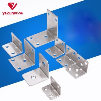 China Fixed Support Stainless Steel L Shape Corner Braces Joint Right Angle Bracket Shelf Support for sale