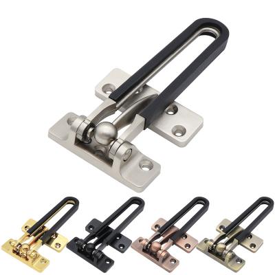 China Easy Operation Door Lock for Home Security Door Latches Security Door Guard Buckle Swing Bar Insurance Deduction Zinc Alloy Anti-Theft Chain for sale