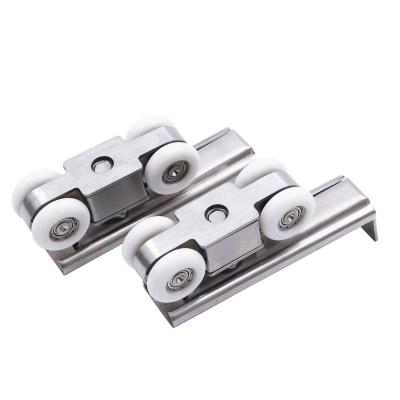 China High Quality 308 Stainless Steel Wheels Roller Door Sliding Door Top Hanging Wooden Roller for sale