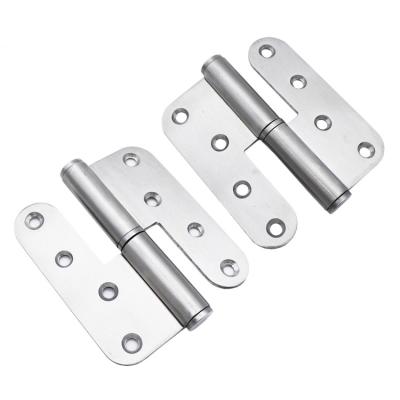 China Durable Door Hardware Remove Type Stainless Steel H Door Hinge L Shape Detachable Hinge 4 Inch for sale