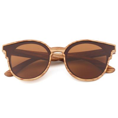 China Fashion sunglasses factory direct sales fashion sunglasses high quality durable handmade polarized grain wooden sunglasses for sale