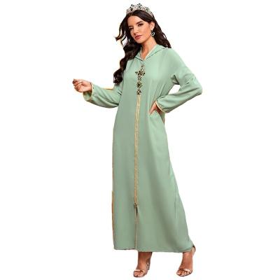 China Muslim Breathable Islamic Clothing Dress Hijab Fashion Ramadan Eid Dresses African Abaya Dubai Turkey Breathable For Women Long Robe Musulman Djellaba Femme for sale