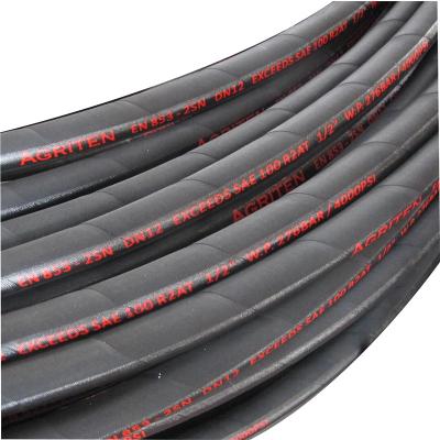 China NBR Steel Wire Braided In 853 2SN AT Rubber Hydraulic Hose SAE100 R2 / DIN for sale