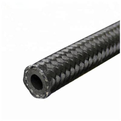 China Oil Cooler System Black Stainless Steel Fuel Oil Nylon Braided Hose For Oil Hook Tank Oil Cooler Hose for sale