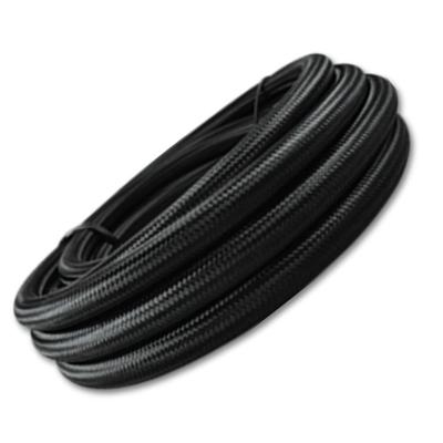 China Oil Cooler System AN4 Mild Stainless Steel 304 ONE HOSE 2PCS Nylon Braided Nylon Braided HOSE LINE 2PCS BLACK for sale