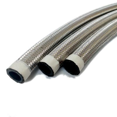 China Oil Cooler High Pressure Stainless Steel Wire Braided Fit Engine Transmission Oil Cooler Suction Hose for sale