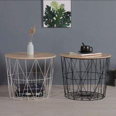 China (Other) simple creative adjustable storage basket around office multifunctional coffee table for sale