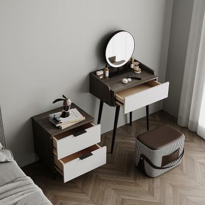 China (Other)Makeup Set Bedroom Furniture Dresser Dresser Dresser Vanity Nordic Modern Simple Fashion Dressing Table with Mirror and Stool for sale