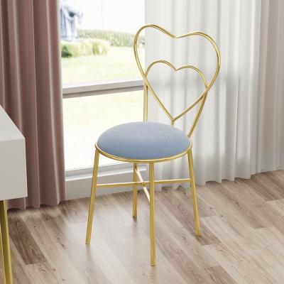 China (Other)Fashion Sauce Adjustable Light Luxury Modern Hotel Living Room Furniture Heart Shape Girl Makeup Chair for sale