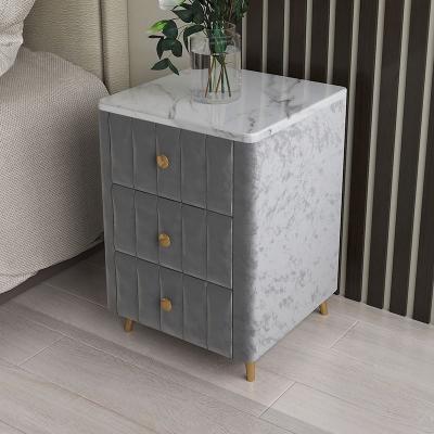 China Light Adjustable Creative Luxury Hot Selling Cabinet Bedroom Design Fashion High Quality Popular Nightstand (Other) Bedside Table for sale