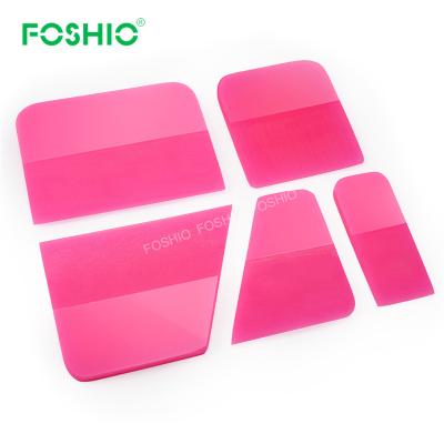 China Foshio Eco-friendly Car Window Tinting Tool Soft Ppf Vinyl Wrap Ppf Squeegee 5pcs Set for sale