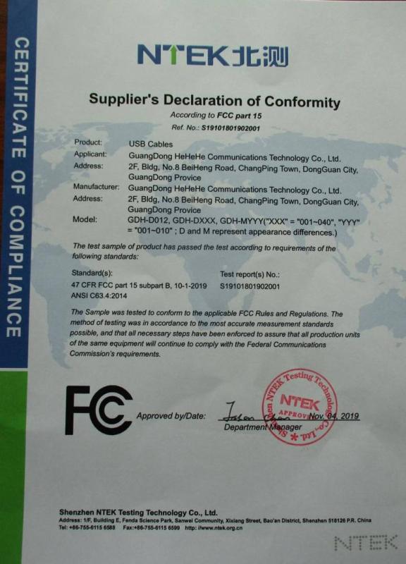 FCC - Guangdong Hehehe Communications Technology Co., Ltd.