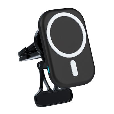 China Radio Charging 2021 Hot Selling Car Strong Magnetic Suction Radio Fast Charging Holder For iPhone 12 pro for sale