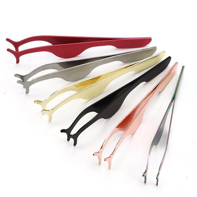 China Tweeezers Classic Professional Hot Selling Colorful Private Label Tape Customized Package Applicator Tweezers for sale