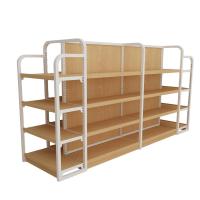 China Cold Rolled Steel Supermarket Shelf Rack Milk White 175KG Loading for sale