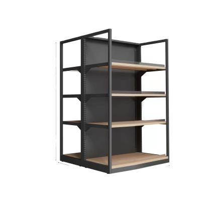 China Capacidad de peso resistente de la góndola 120kg del SGS ISO de Matt Black Supermarket Shelf Rack en venta