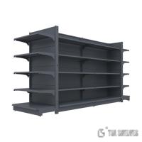 China Cold Rolled Steel Supermarket Shelf Rack Gondola Morden economic Style for sale