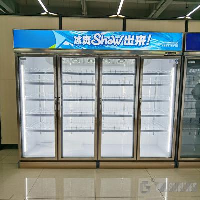 China Congelador da exposição do supermercado do certificado do CE, exposição varejo 780L-1980L do refrigerador à venda