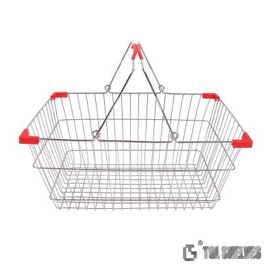 China Chrome-Einkaufskorb der Kapazitäts-25L, Supermarkt-Carry Basket ISO-Zertifikate zu verkaufen