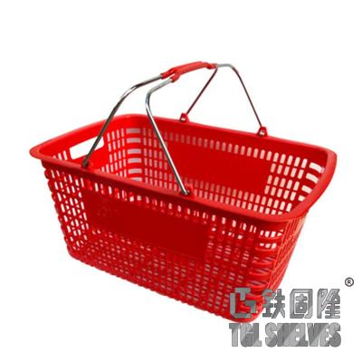 China Einzelhandelsgeschäft-Draht Mesh Metal Shopping Basket Zinc oder chromiert zu verkaufen