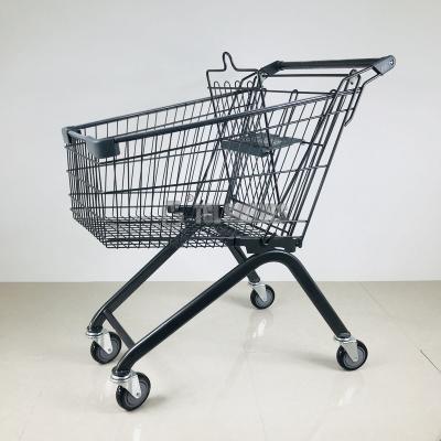 Cina 4 altezza di compera di larghezza 980mm del carrello 100L 530mm del supermercato della ruota in vendita