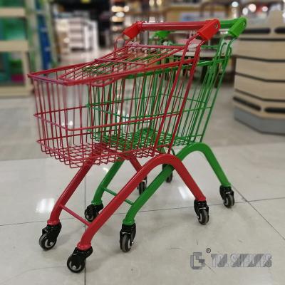 China Chrome chapeou o carrinho de compras das crianças, ODM de 30L Mini Supermarket Trolley à venda