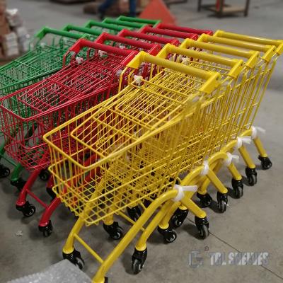 China OEM do material do fio de aço das crianças de 30L Mini Shopping Cart Trolley For à venda