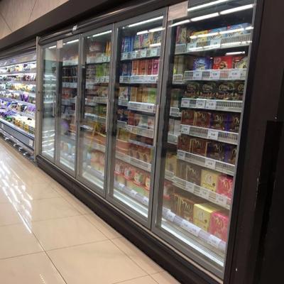 China Altura de vidro aberta da tensão 2050mm do refrigerador 220v-240v do especialista das técnicas mercantís da porta à venda