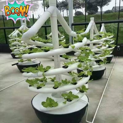 China Used for greenhouse & Farm & Garden vegetable planting. LANTAN Vertical Spiral Plant Grow Tower Culture Garden Aeroponics Hydroponics System for sale