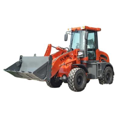 China Machinery Repair Shops FL916 Mini Rubber Tract Loader with 1.6 Ton Bucket for sale