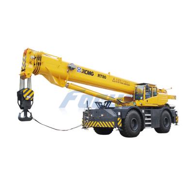 China Other Hot Sale China 80ton XCM Rough Terrain Crane RT80 Mobile Crane for sale