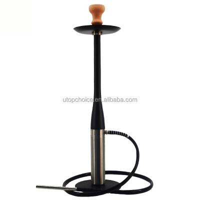 China New Modern Wooden Wood+aluminum Hookah Shisha Baseball Shape Sheesha Hukka With Shisha Round Table Board Smoking Set for sale